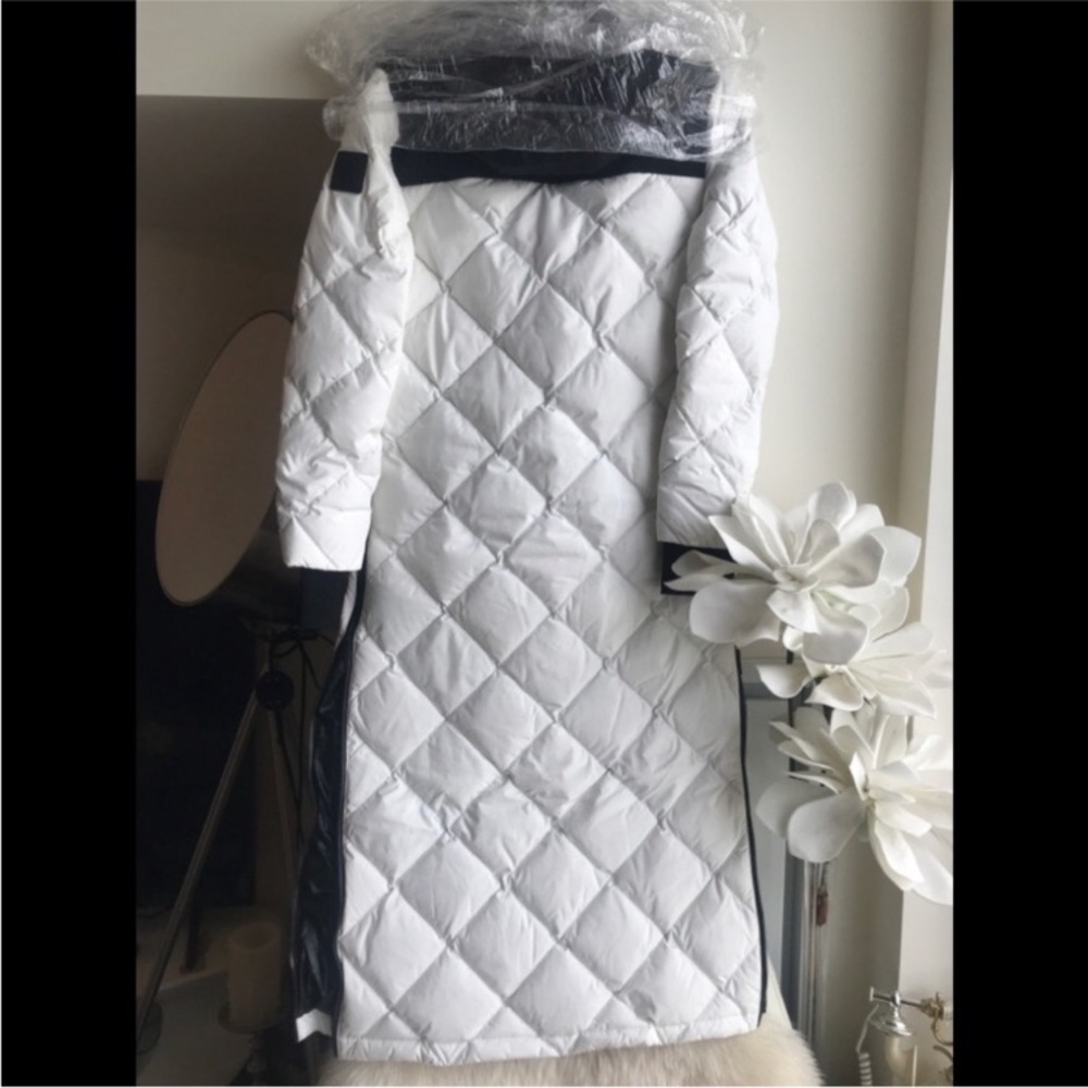 NWT Moose Knuckles Jaillante Milky Way long parka small - Picture 3 of 11